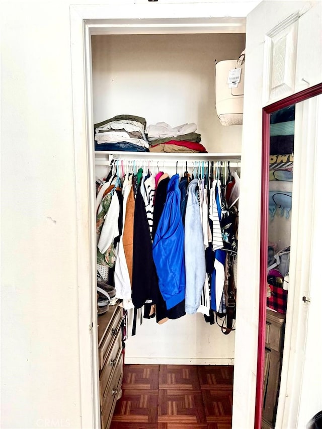 view of closet