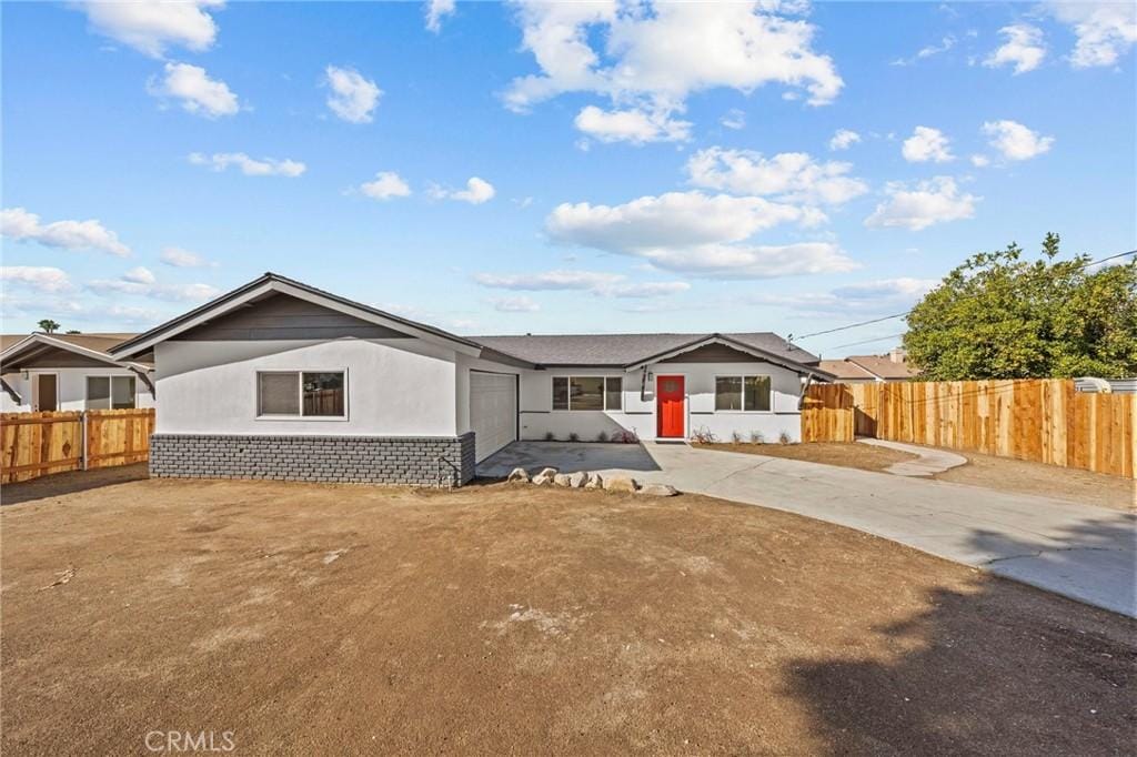 view of ranch-style home