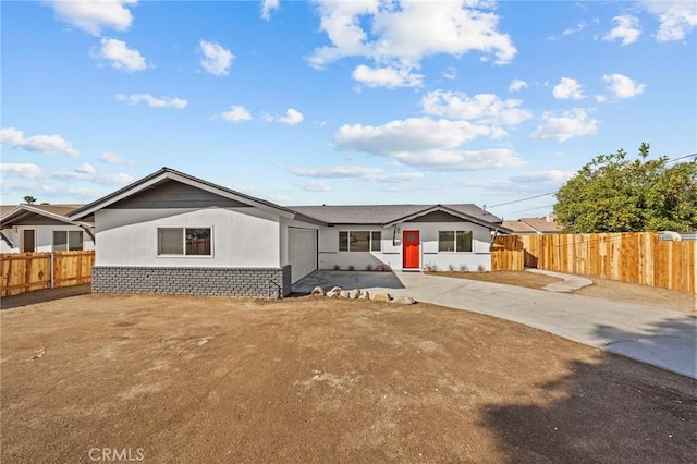 view of ranch-style home