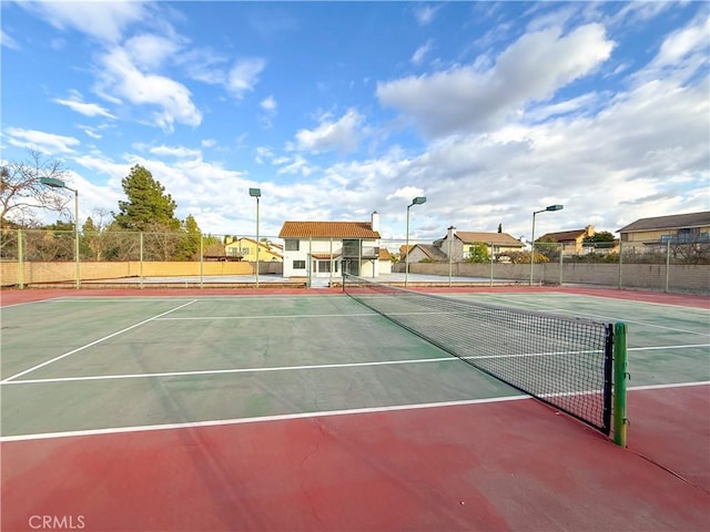 view of sport court