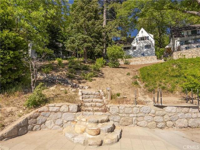 view of yard with a patio