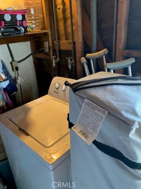 interior space featuring washer / dryer