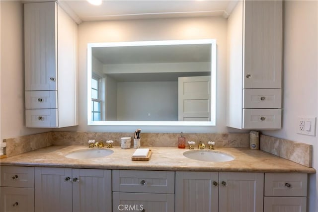 bathroom with vanity