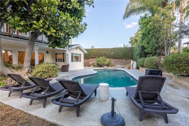 view of pool with a patio area