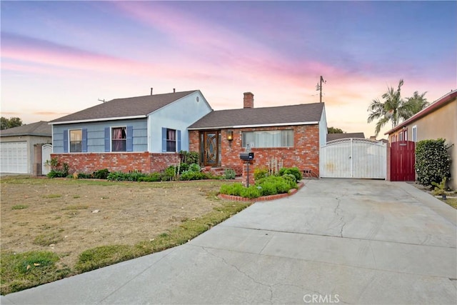 view of ranch-style home