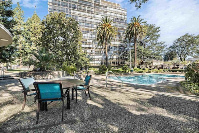 view of pool with a patio