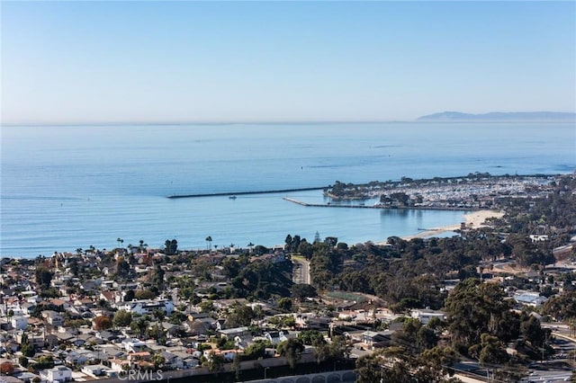 property view of water with a mountain view