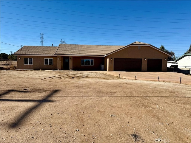 ranch-style house with a garage