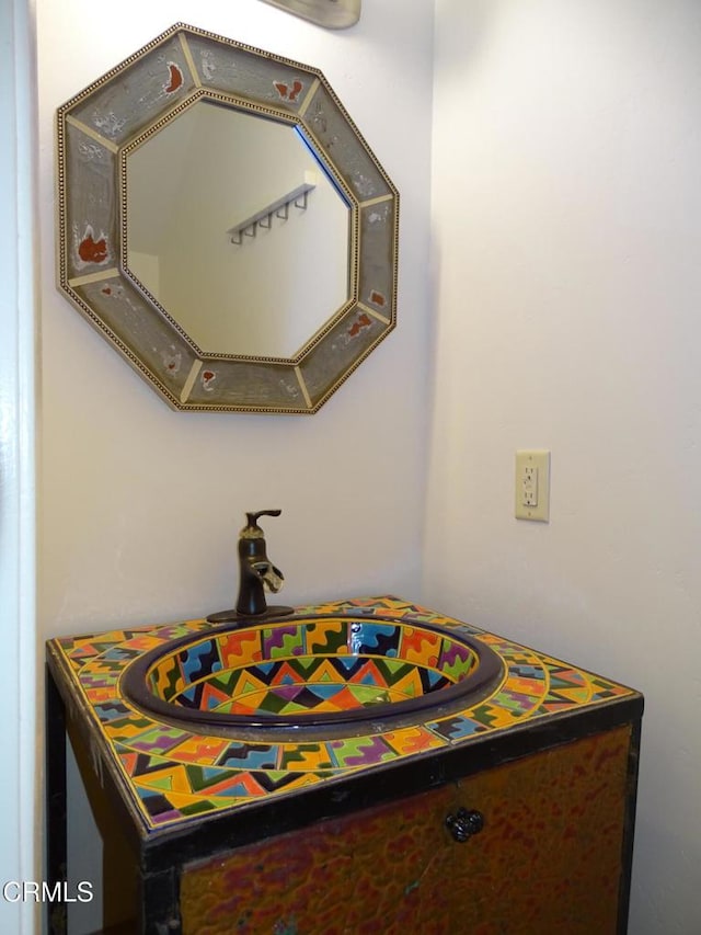 interior details featuring sink