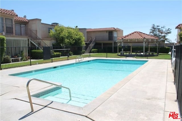 view of pool