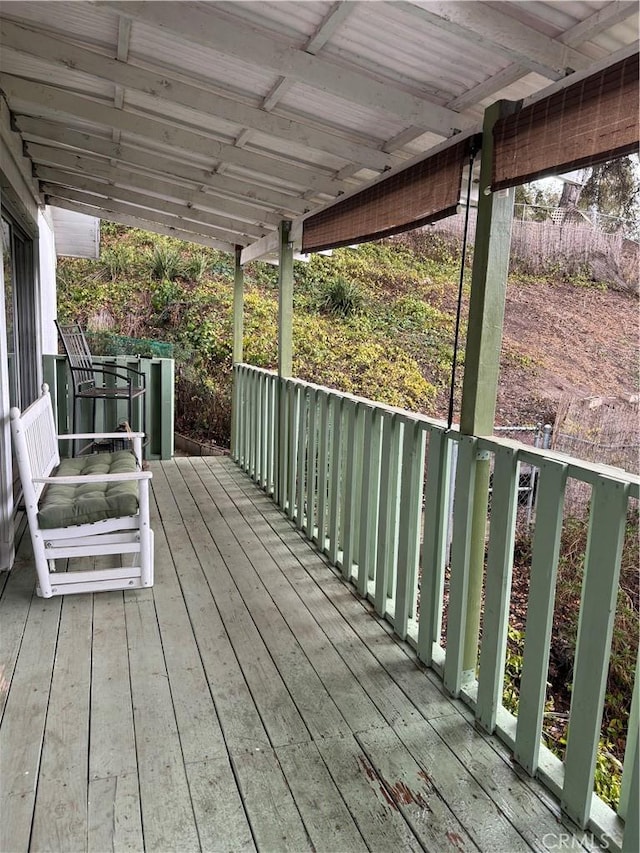 view of wooden terrace