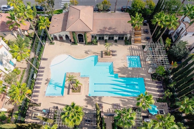 view of pool with a patio