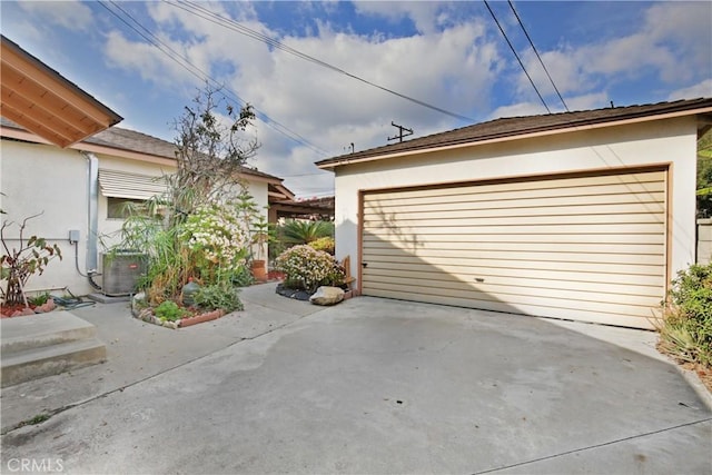 garage featuring central AC