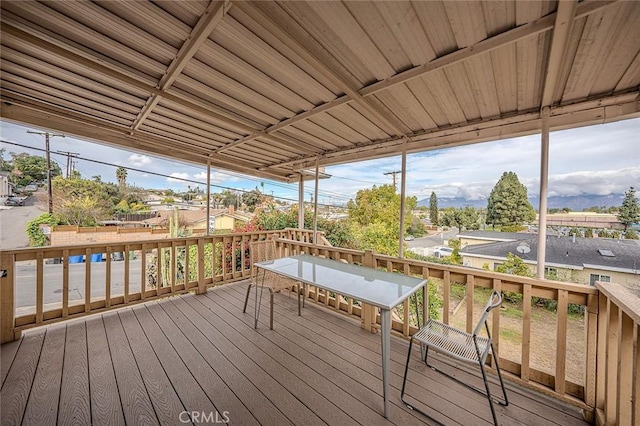 view of wooden terrace