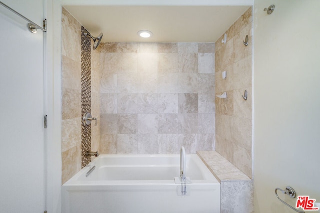 bathroom with a washtub