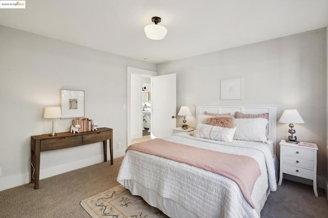 bedroom with carpet floors