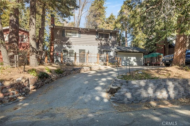 front facade featuring a garage