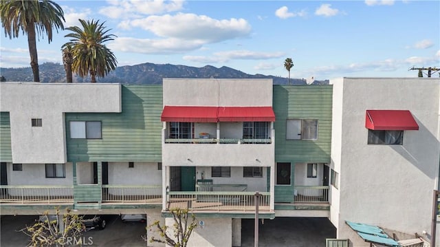 view of property featuring a mountain view