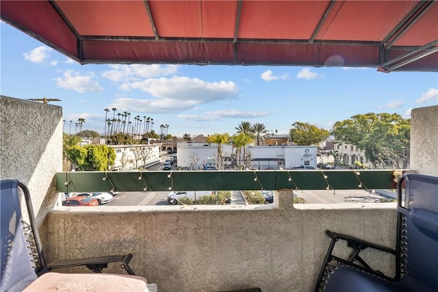 view of balcony