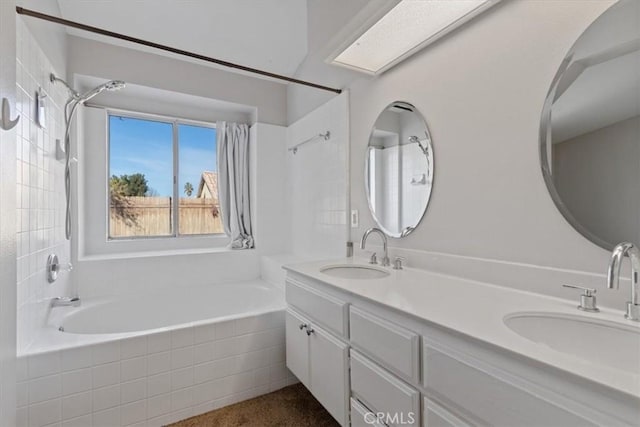 bathroom with vanity