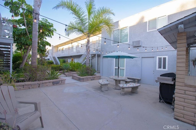 view of patio / terrace with a grill