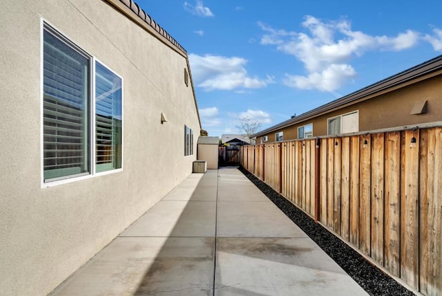 view of home's exterior featuring a patio