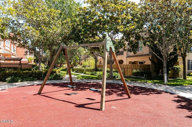 view of play area