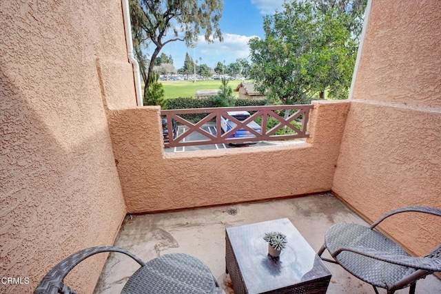 view of balcony