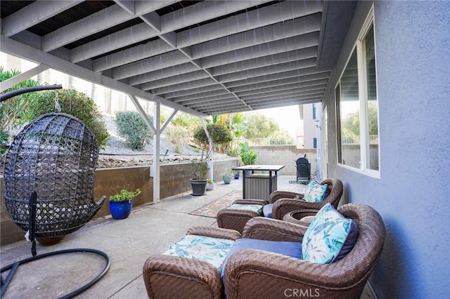 view of patio / terrace with area for grilling