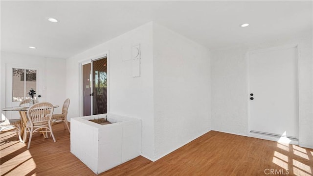 interior space featuring hardwood / wood-style floors