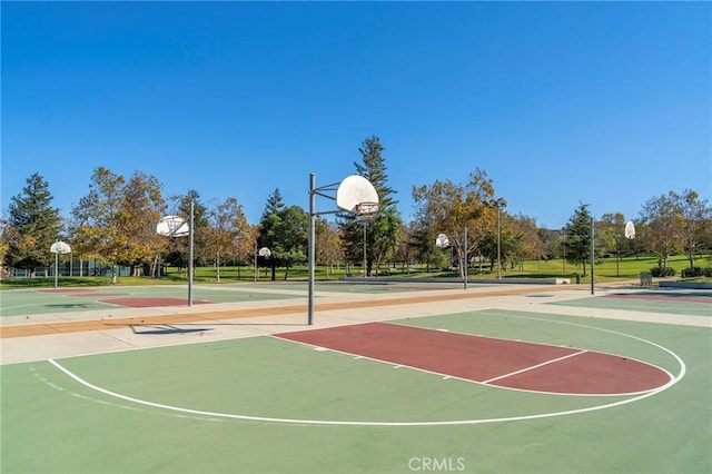 view of sport court