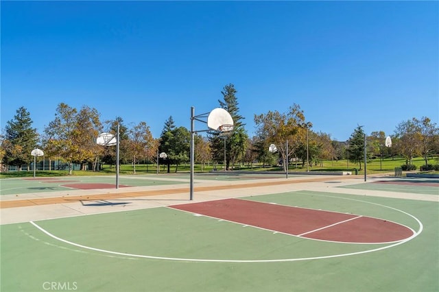 view of basketball court featuring community basketball court