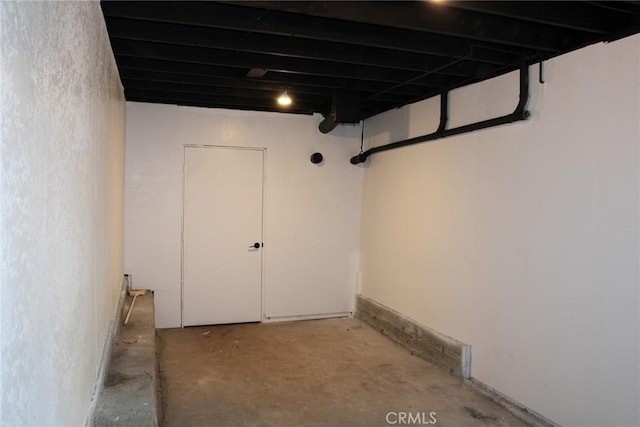 view of basement