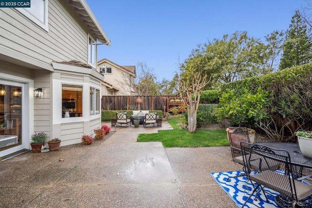 view of patio / terrace with outdoor lounge area