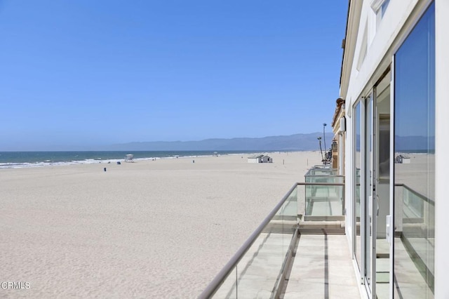 property view of water with a view of the beach