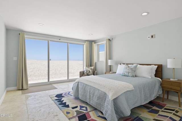 3757 Ocean Dr, Oxnard, CA 93035 - bedroom with access to outside and recessed lighting