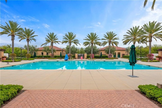 community pool featuring a patio