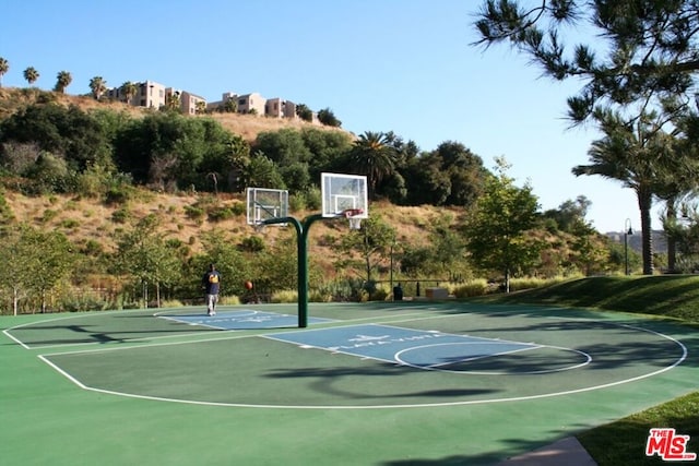 view of sport court