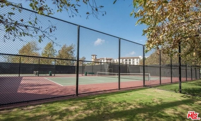 view of tennis court