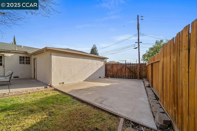 exterior space featuring a patio area