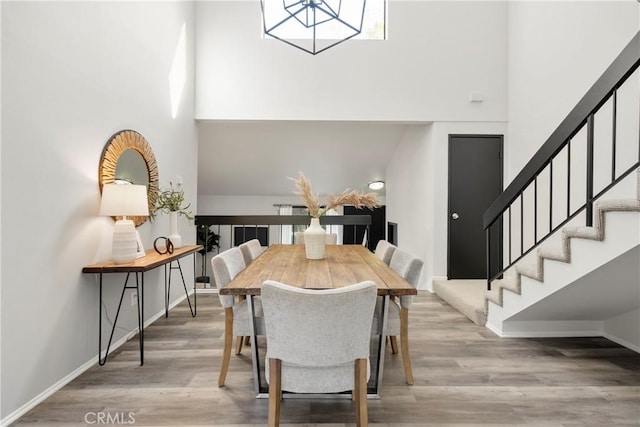 dining room featuring hardwood / wood-style flooring