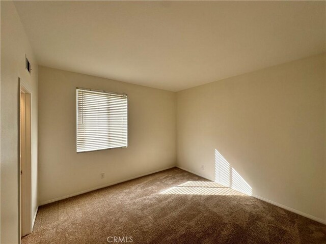 unfurnished room with carpet floors