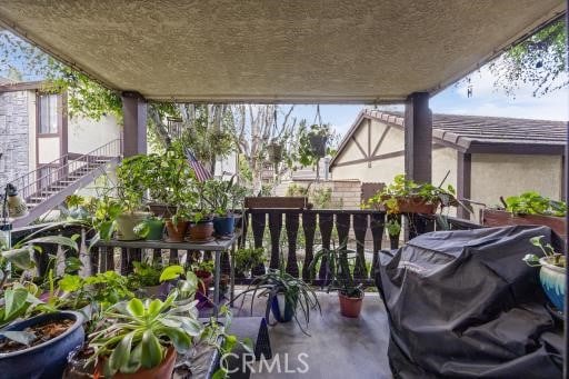 balcony with grilling area