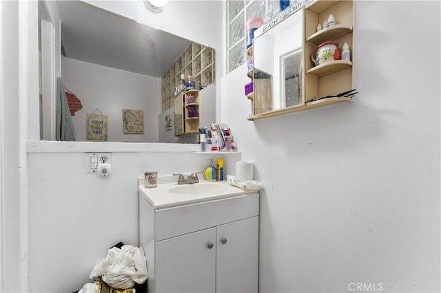 bathroom featuring vanity