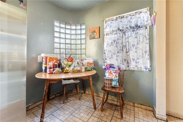 view of dining room