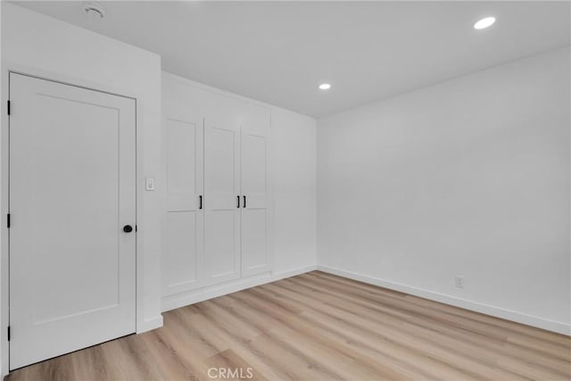 interior space featuring light hardwood / wood-style flooring