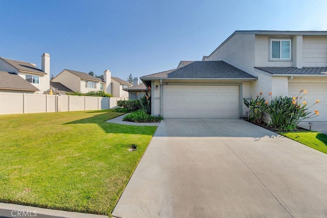 view of front of house with a front yard