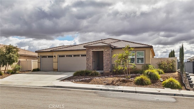 view of front of house featuring a garage