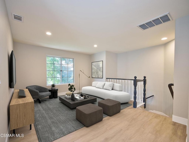 bedroom featuring light hardwood / wood-style floors