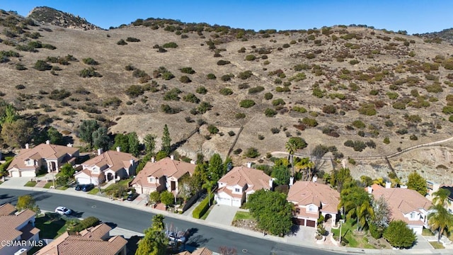 bird's eye view featuring a mountain view